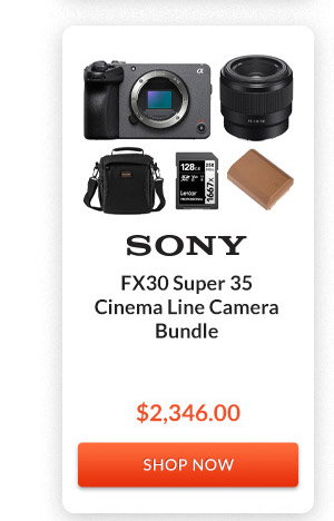 Sony FX30 Super 35 Cinema Line Camera Bundle