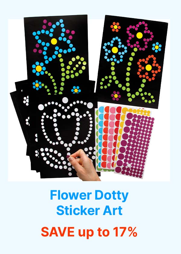 Flower Dotty Sticker Art