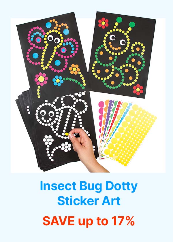 Insect Bug Dotty Sticker Art