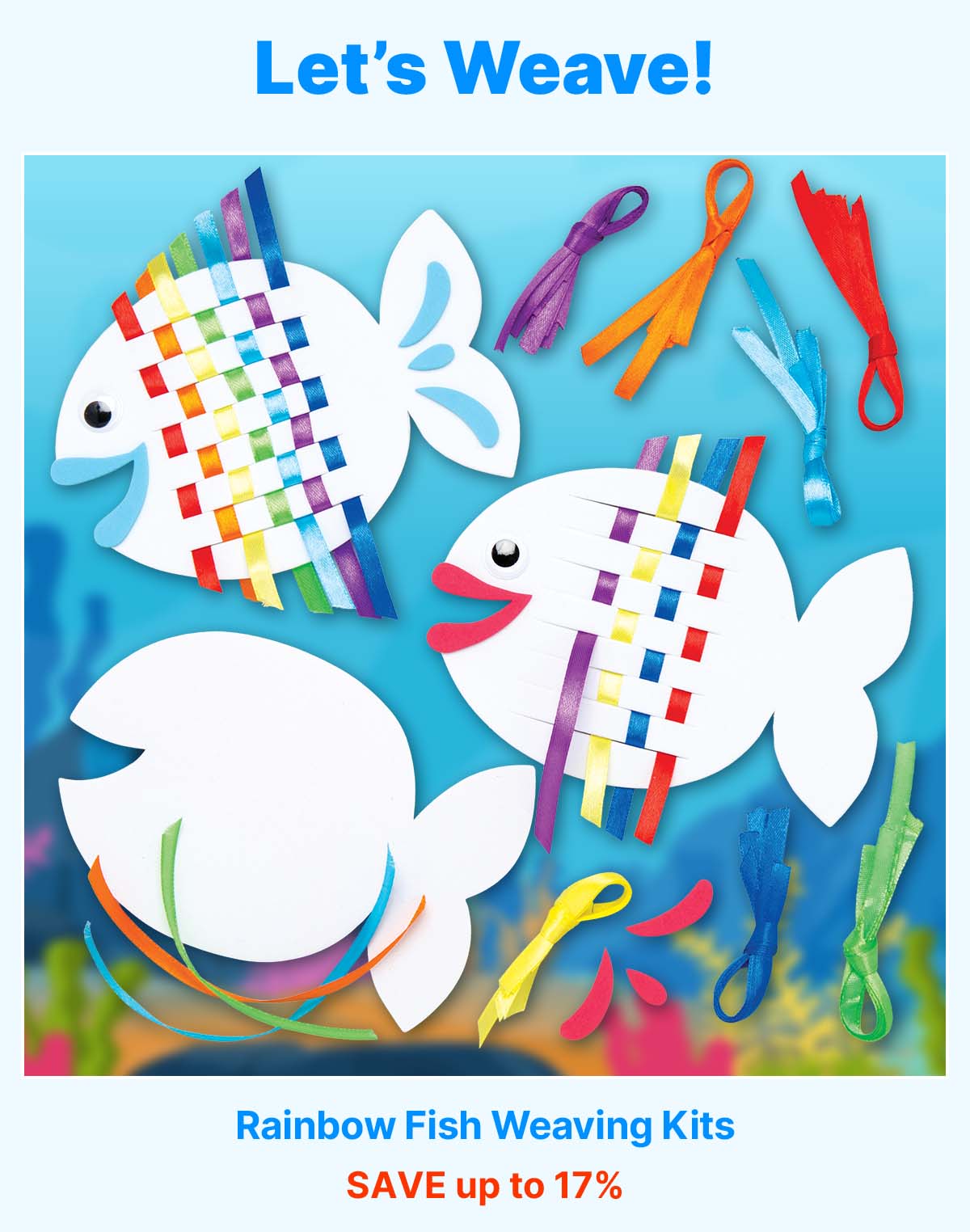 Rainbow Fish Weaving Kits