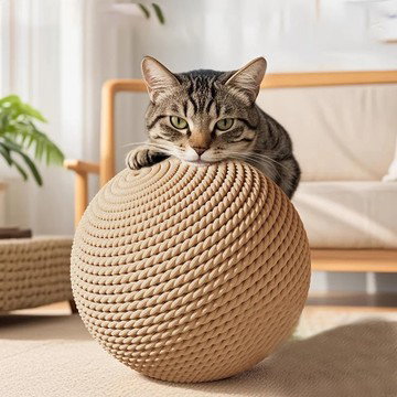 Large Sisal Cat Ball Toy