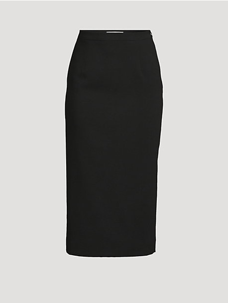 Crêpe Midi Skirt