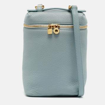Pouch Light Blue Leather Cross