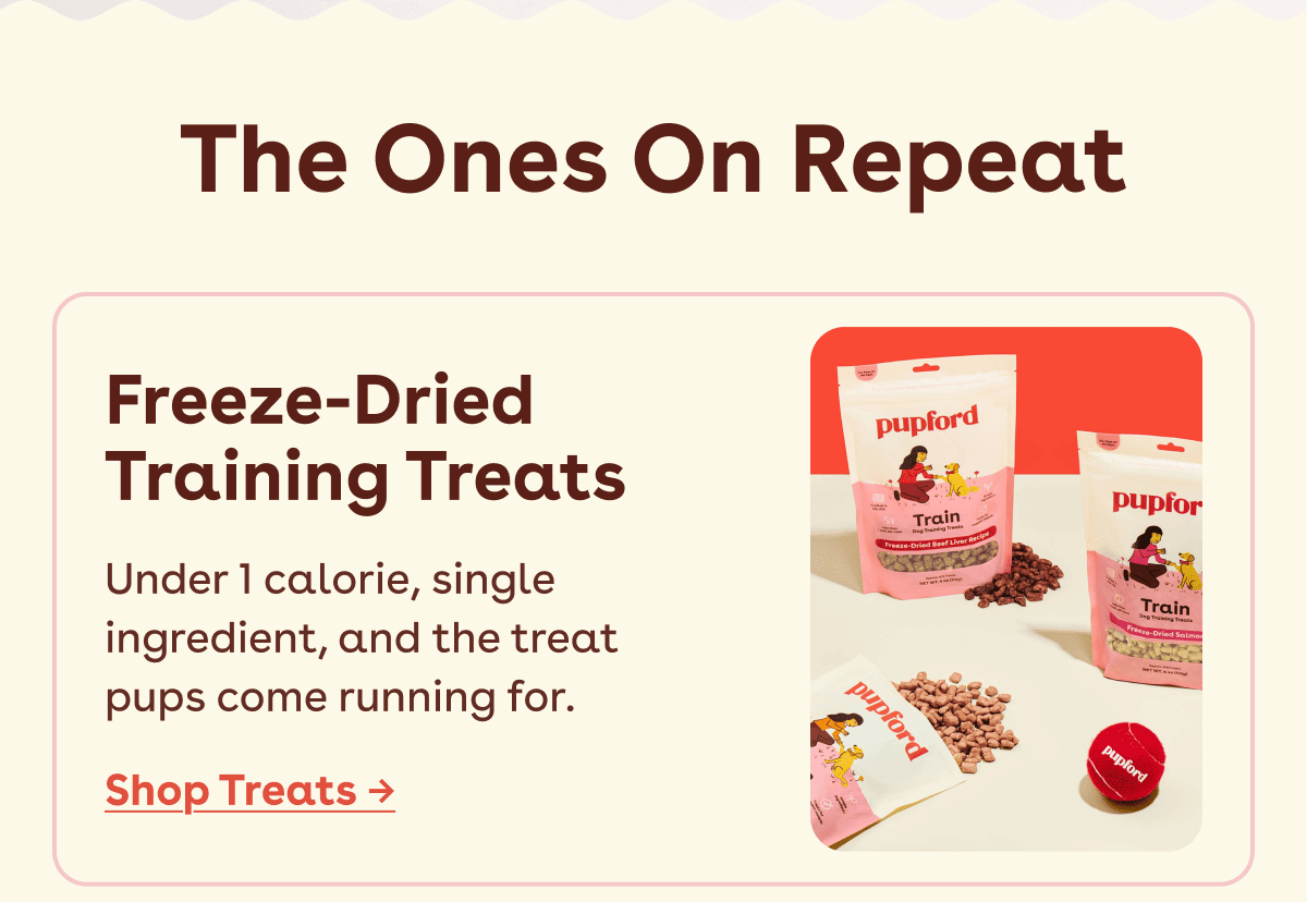 Freeze dried training treats