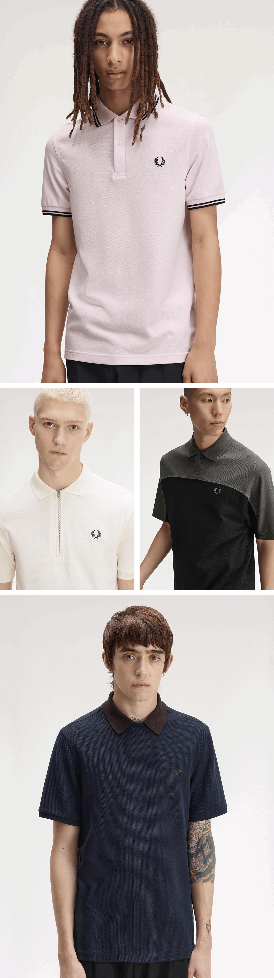 A selection of Fred Perry Polo Shirts