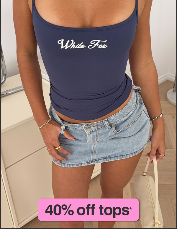 40% off tops*