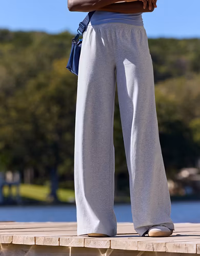 OFFLINE By Aerie OG Cotton Super Wide Leg Pant