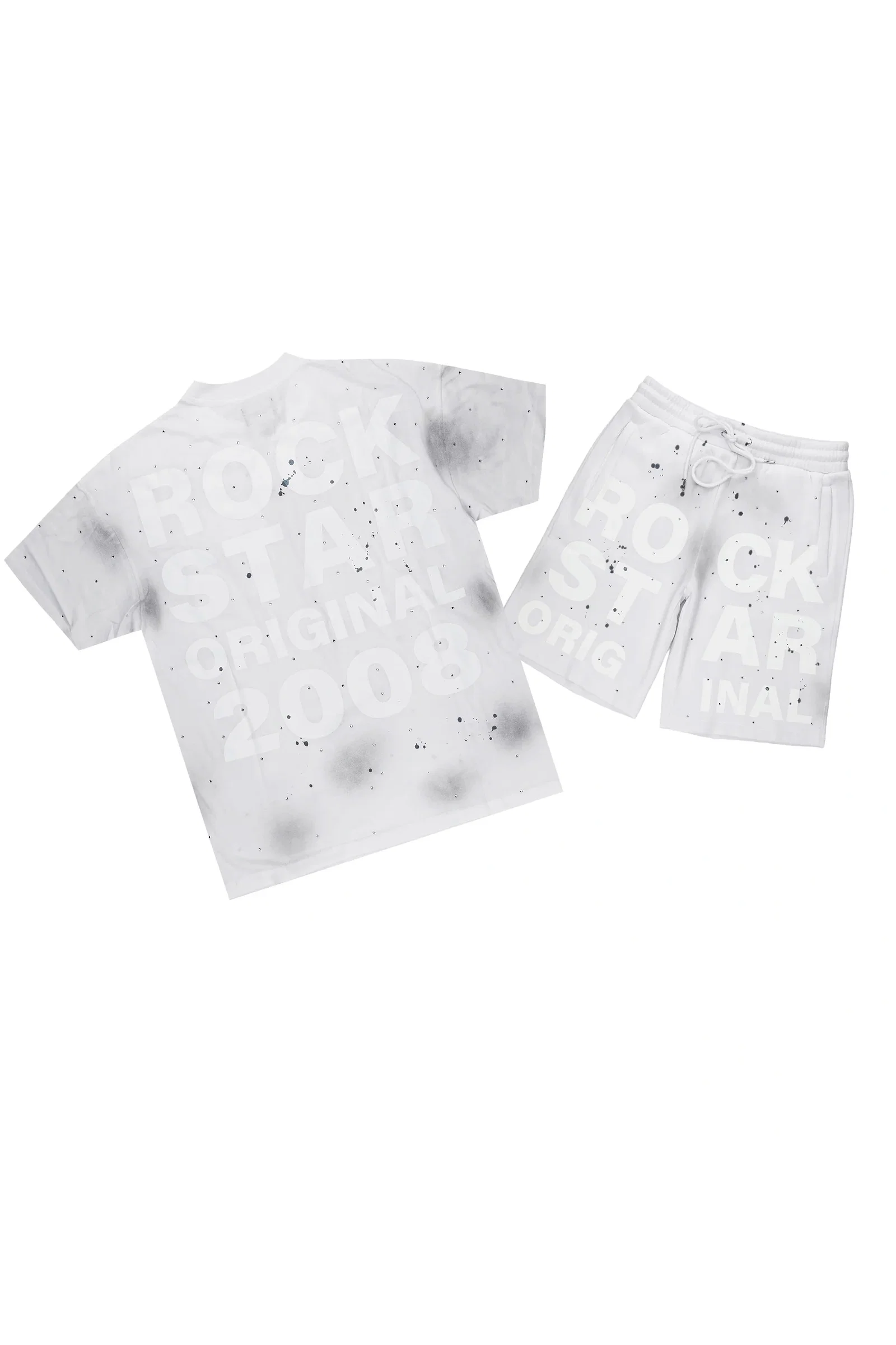 Image of Eliso White T-Shirt/Short Set