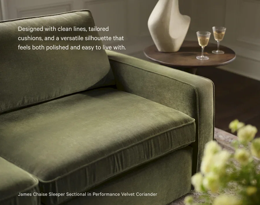 James Chaise Sleeper Sectional
