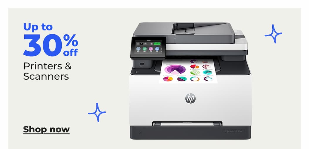 Up to 30% off Printer & Scanners - Shop now