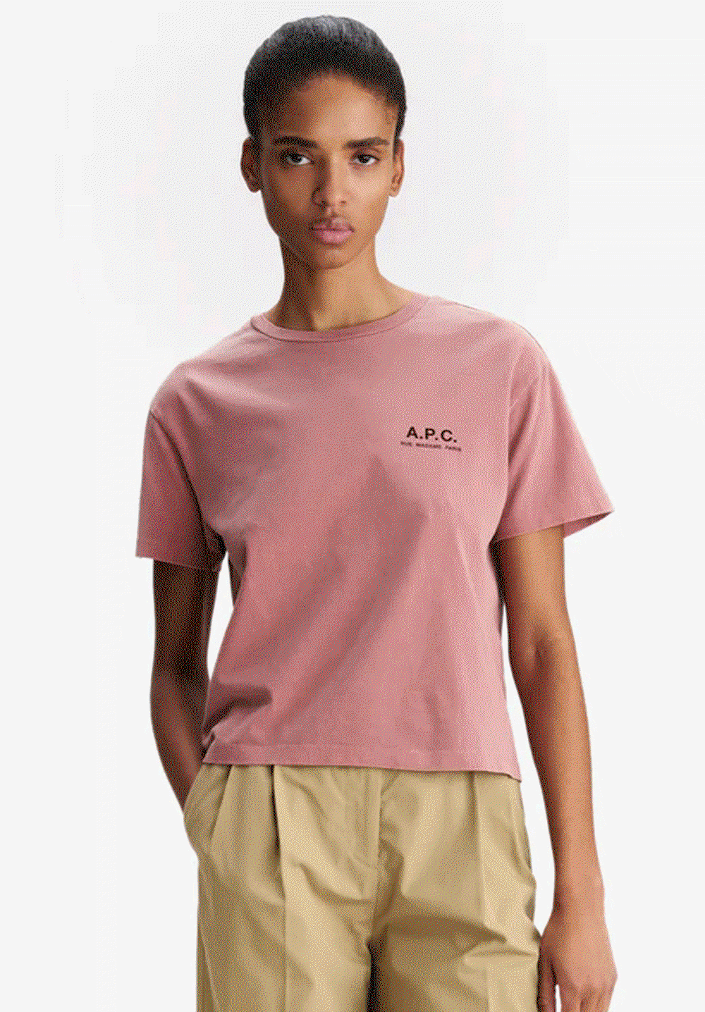 A.P.C. Jersey in Soft Hues GIF