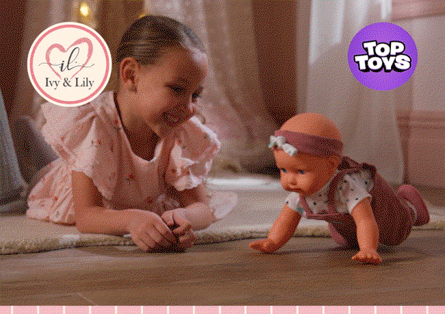 Ivy & Lily Baby Learns to Walk Interactive Doll