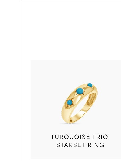 Turquoise Trio Starset Ring