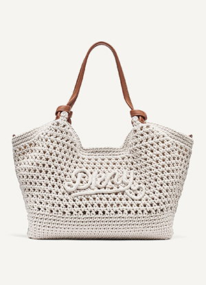 PAULA CROCHET LOGO MEDIUM COMMUTER TOTE
