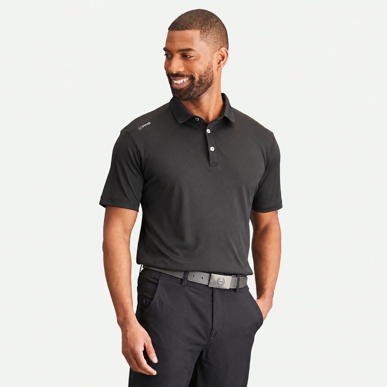 PING Men's Lindum Stretch Golf Polo Shirt