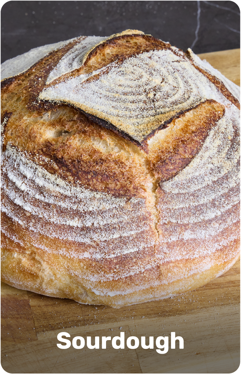 Sourdough on Cutting Board