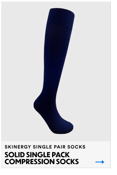 Skinergy Single Pair Socks | Solid Single Pack Compression Socks | Shop Now