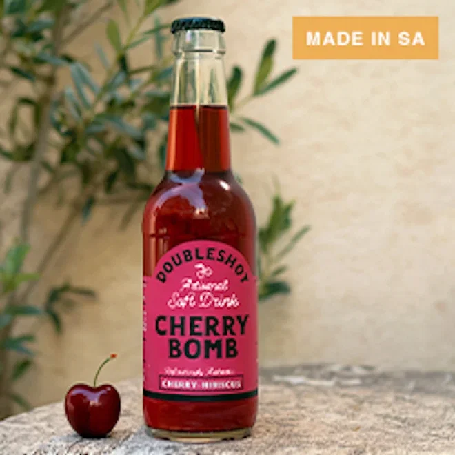 Doubleshot Coffee & Tea Cherry Bomb Soda, Pack of 6