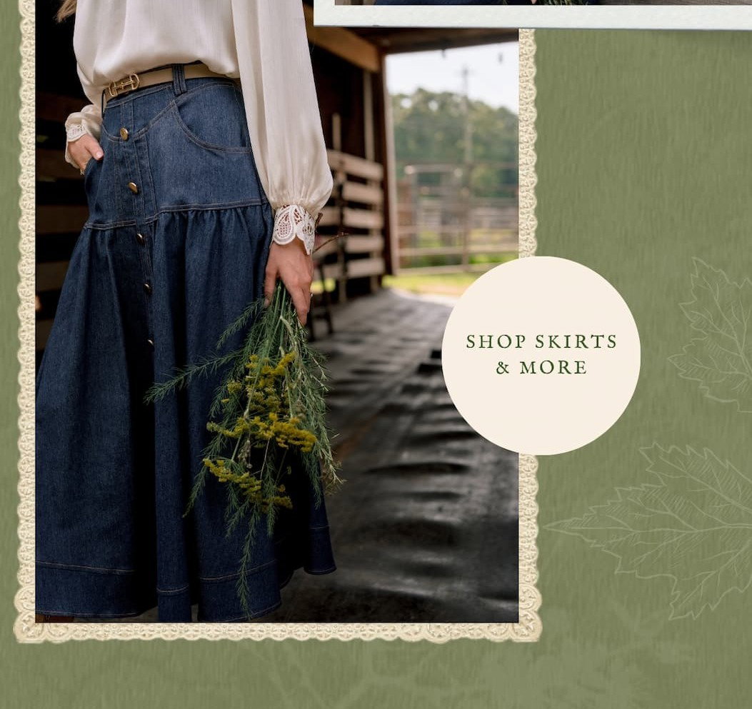 "Shop Skirts & More."