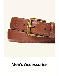 A brown belt. Mens accessories.
