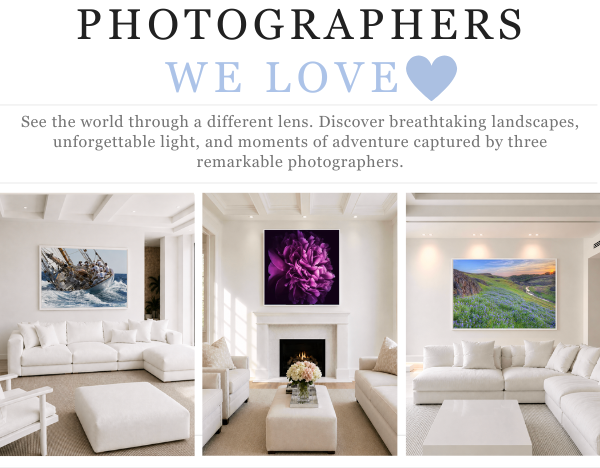 Photographers We Love - See the world through a different lens. Discover breathtaking landscapes, unforgettable light, and moments of adventure captured by three remarkable photographers.
