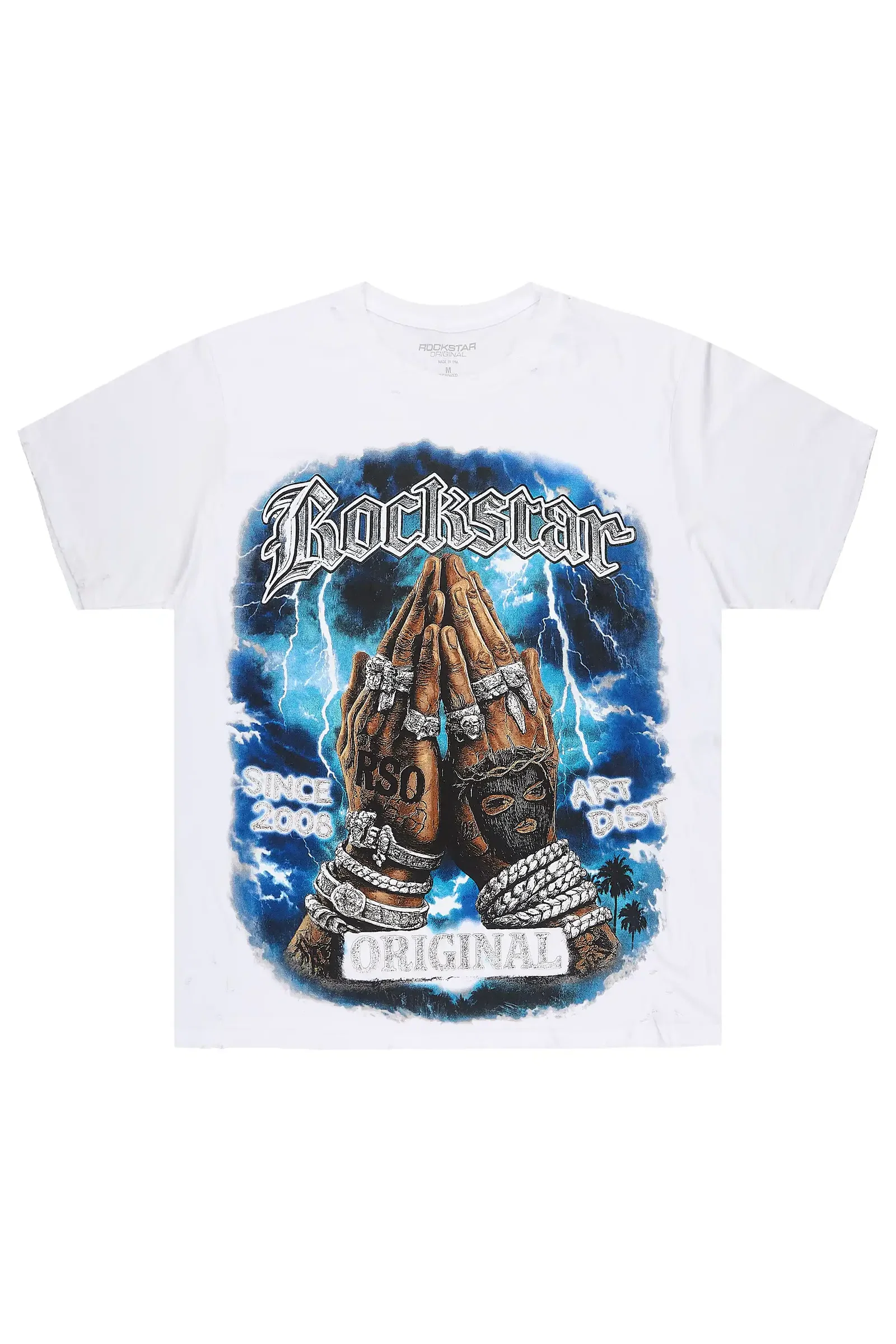 Image of Thorne White Oversized Graphic T-Shirt