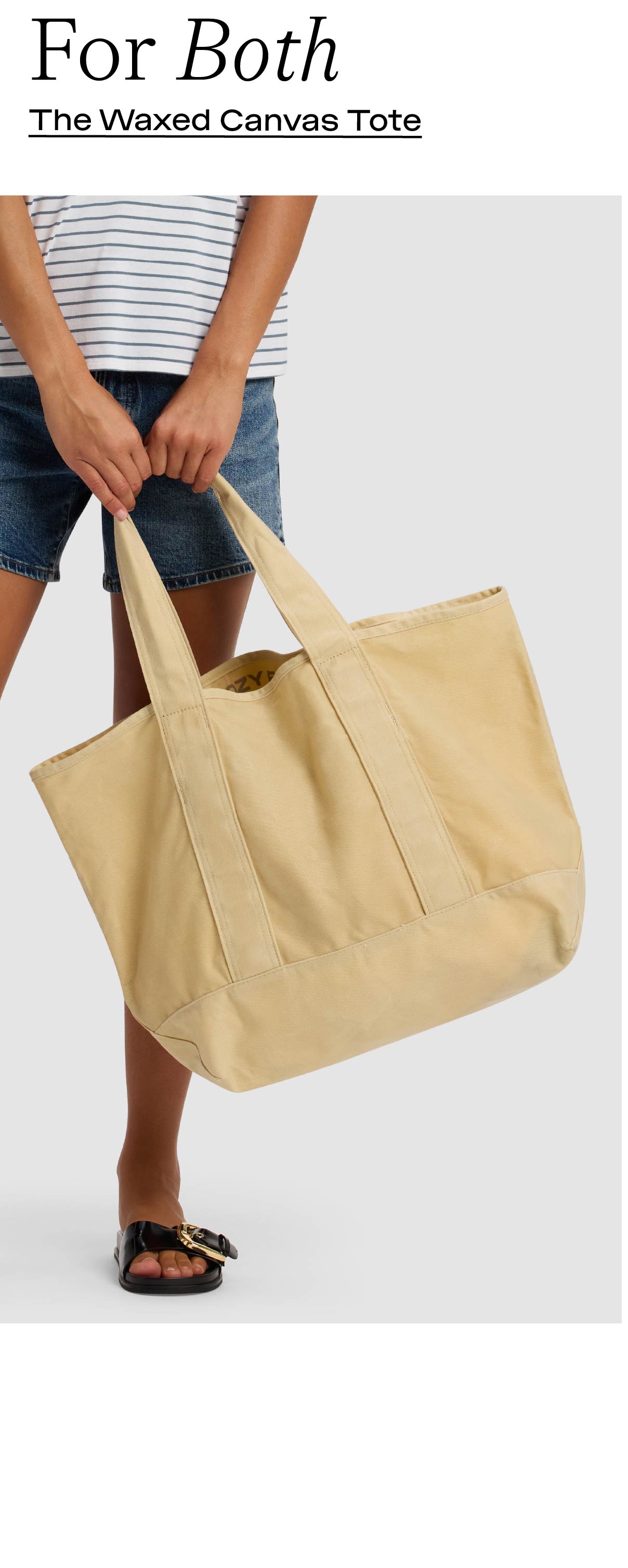 FOR BOTH - THE WAXED CANVAS TOTE