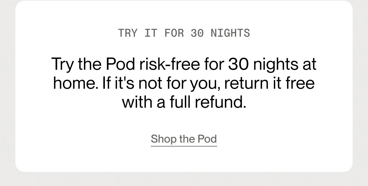 Try it for 30 nights