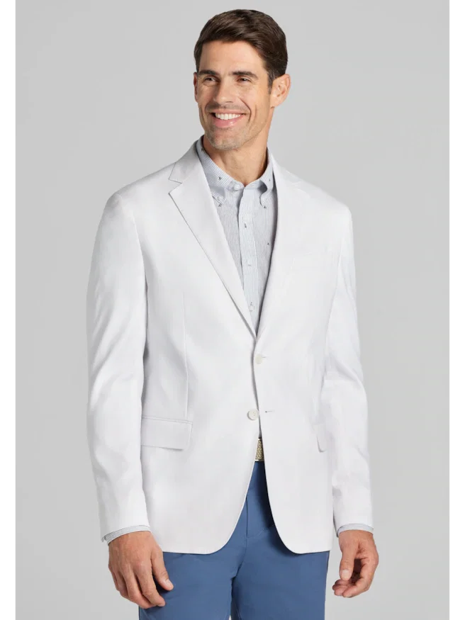 Reserve Collection Tailored Fit Linen-Blend Sportcoat