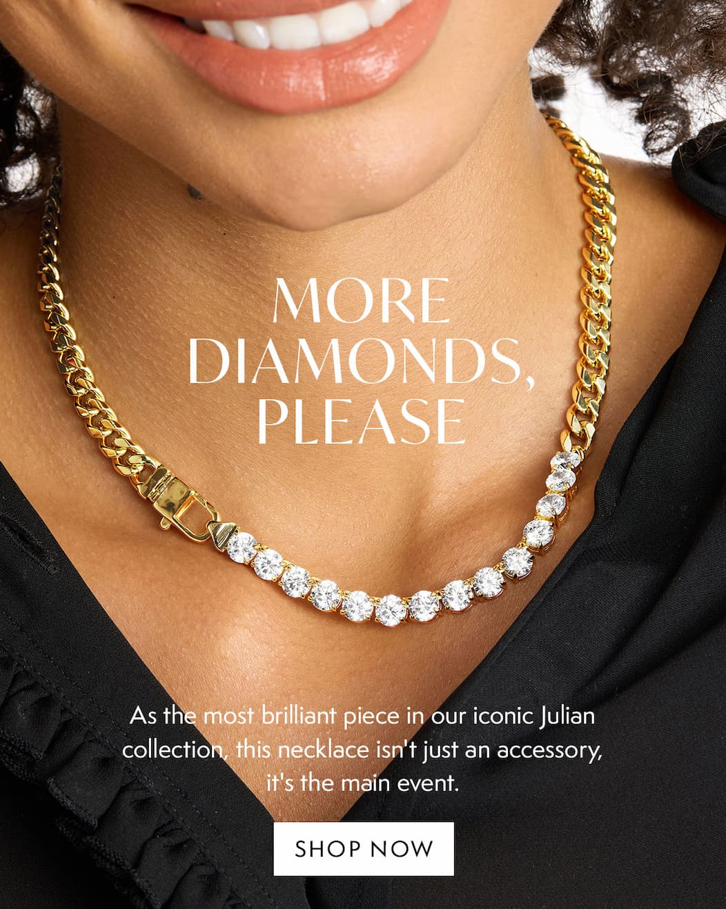 Julian REALLY Loves Diamonds Necklace 6.8mm