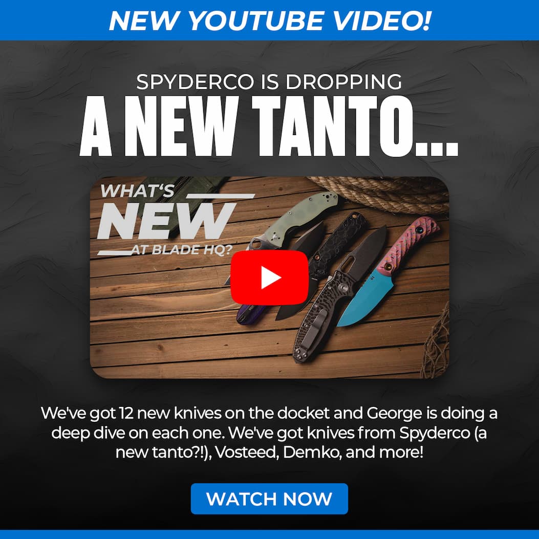 YouTube: Spyderco is Dropping a New Tanto... | New Knives 8/7/26
