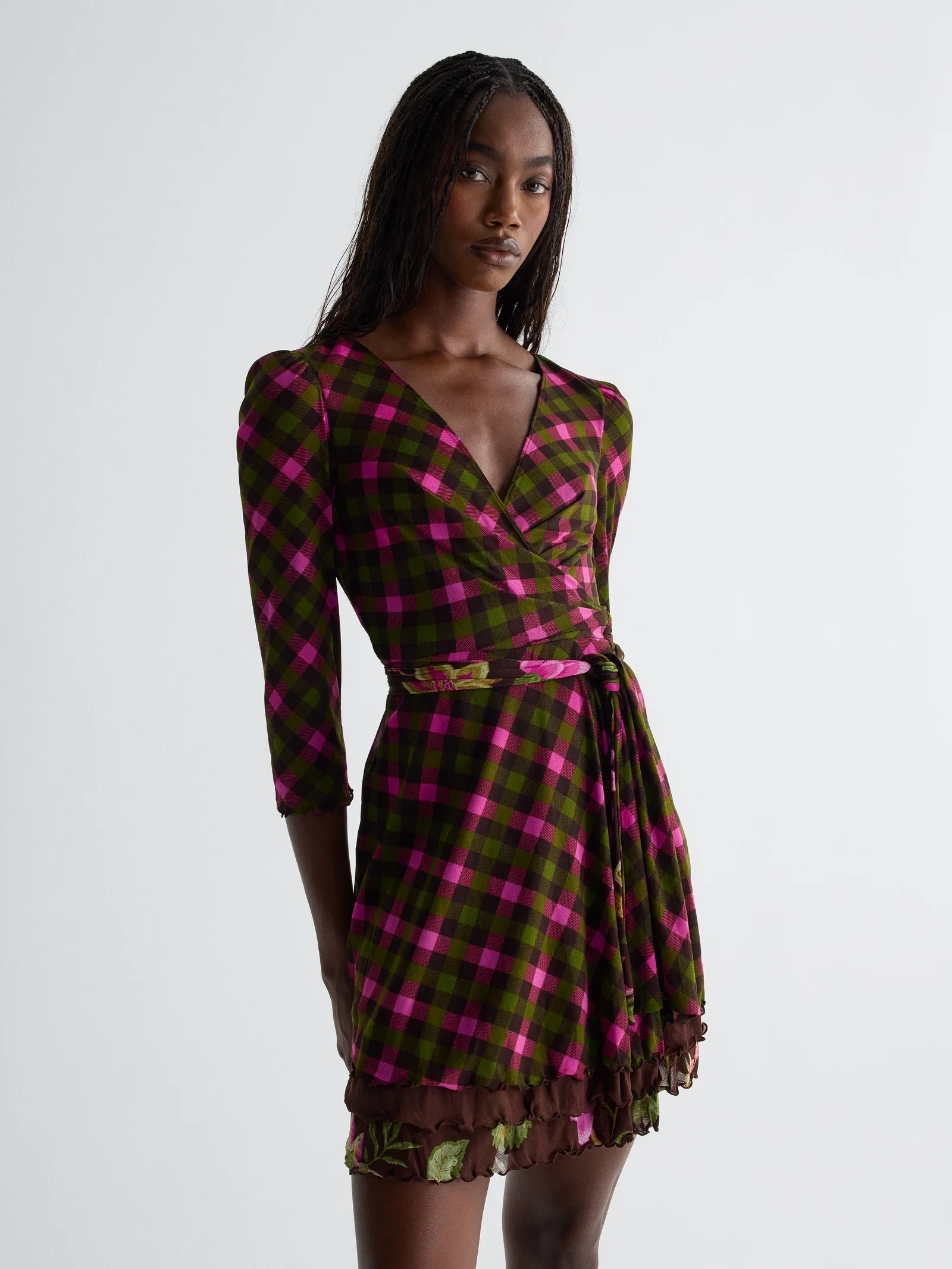 Image of Maria Reversible Wrap Dress