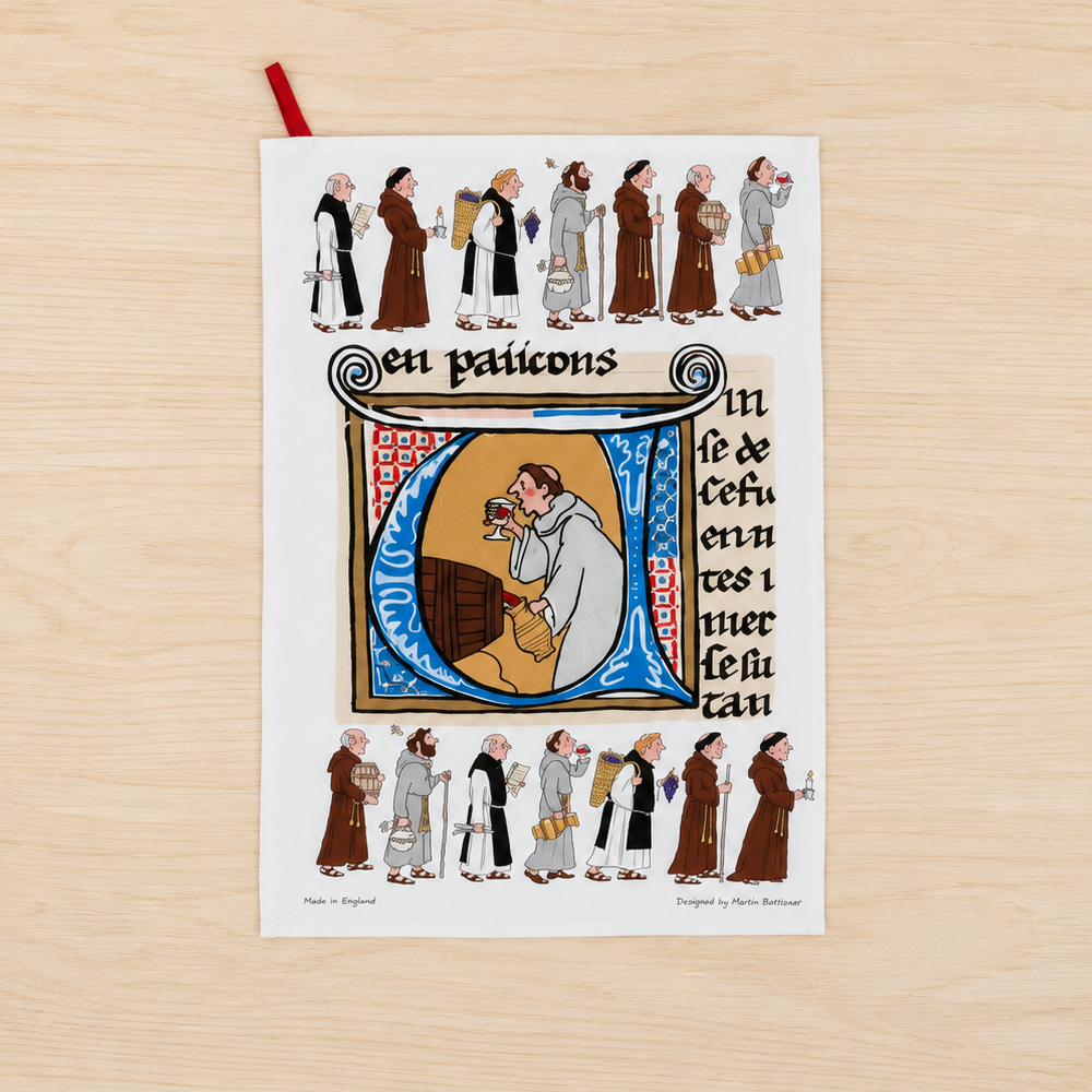 Monks Procession Cotton Tea Towel