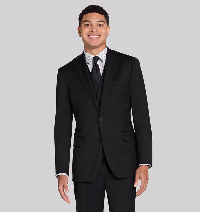 Awearness Kenneth Cole CHILLFLEX Modern Fit Premium Wool Blend Suit Jacket