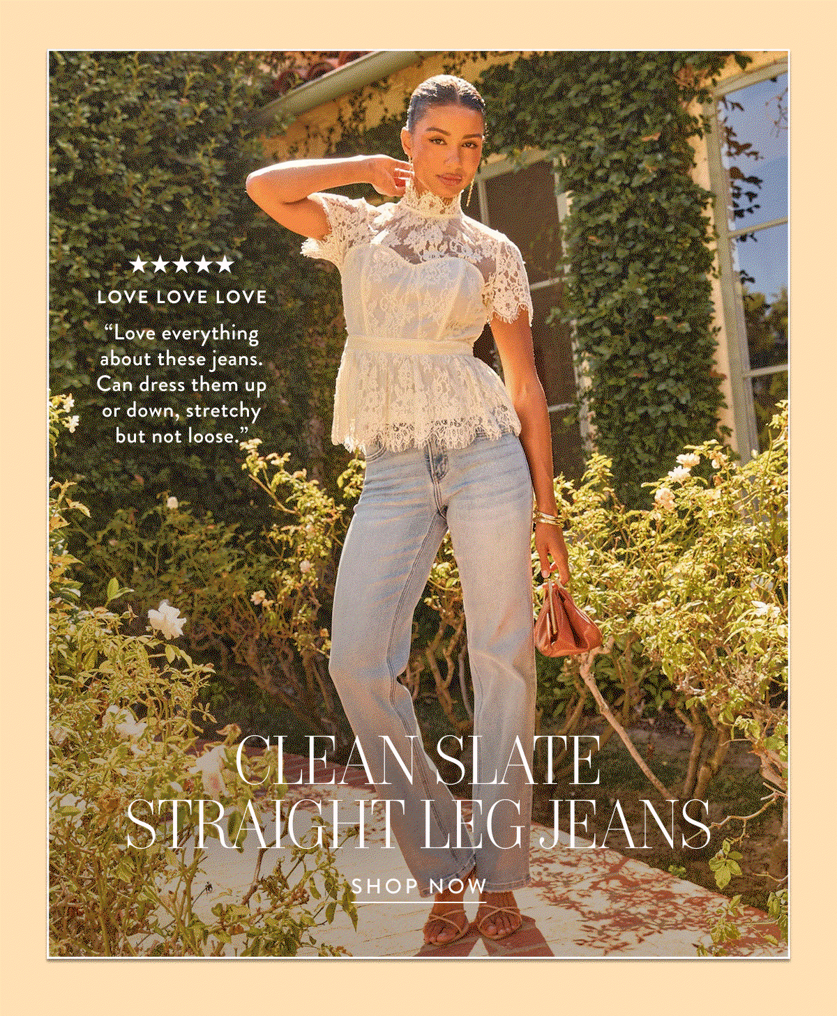 Shop The Clean Slate Straight Leg Jeans 