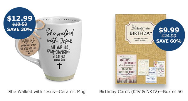 She Walked With Jesus Mug | Birthday Cards