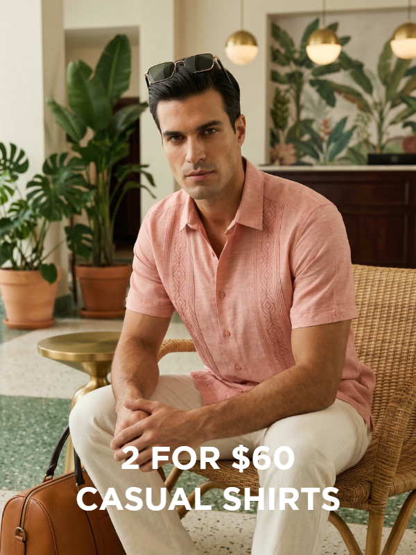 2 for $60 Casual Shirts - Your Warm-Weather Go-To