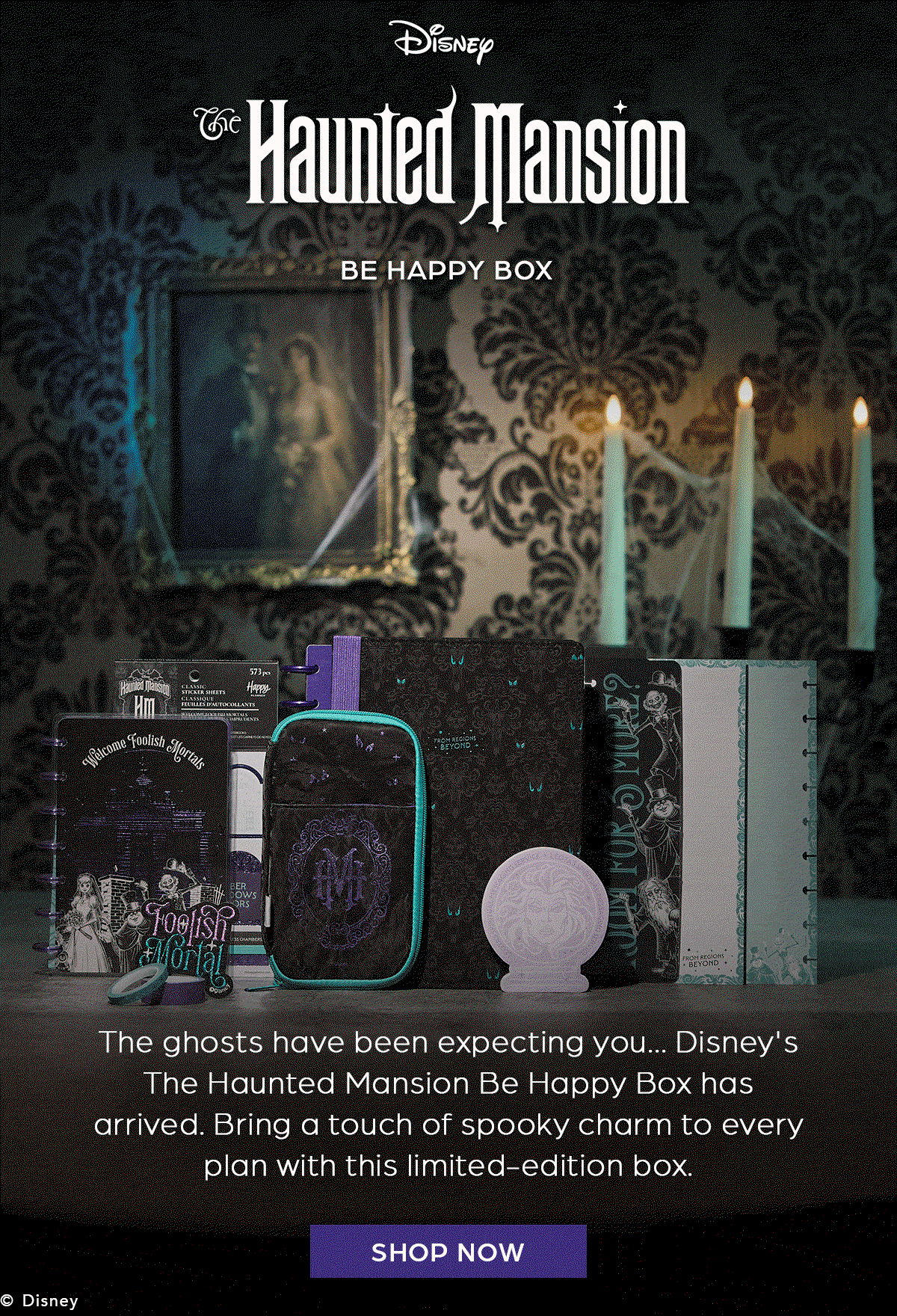 Disney The Haunted Mansion Be Happy Box - Shop Now