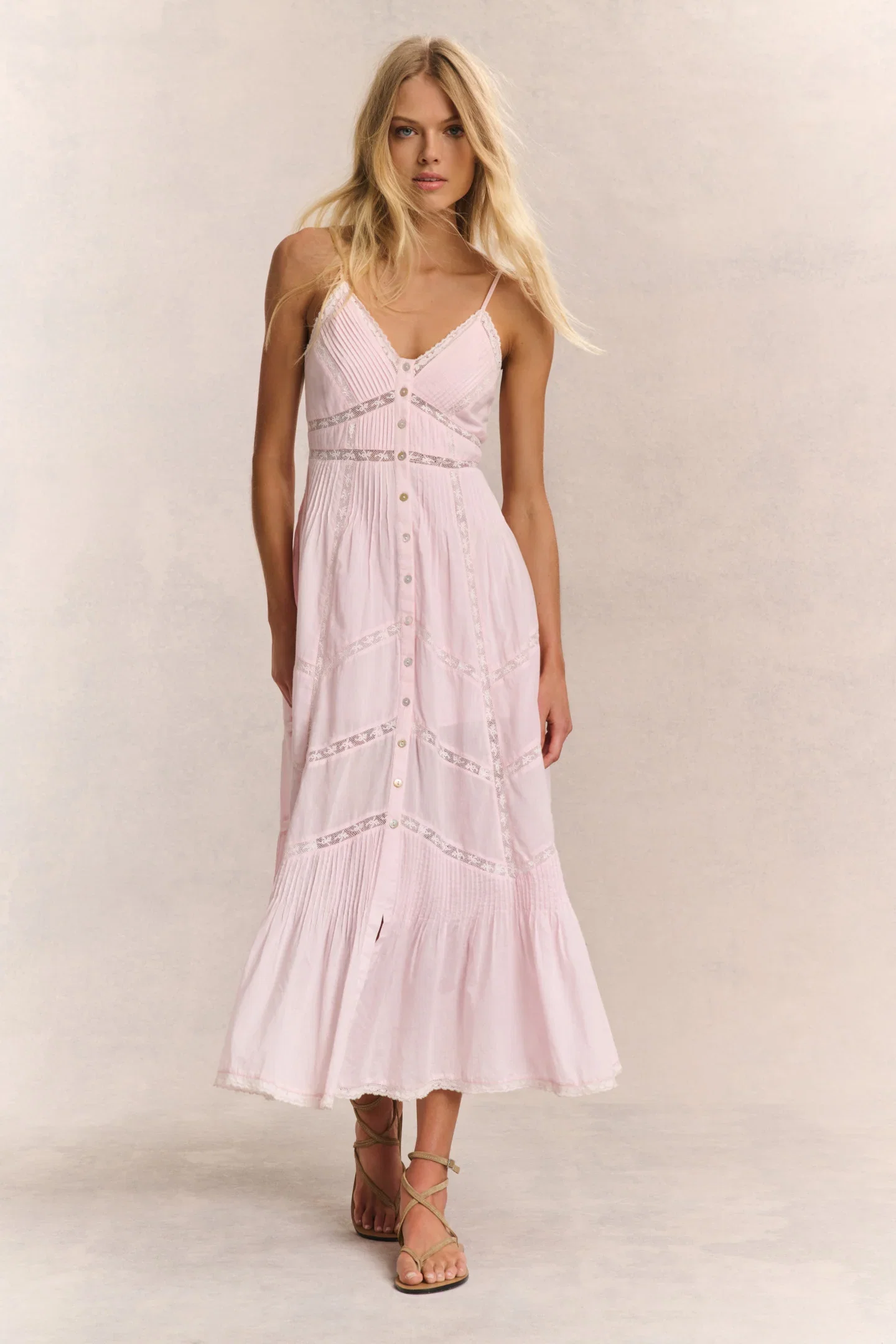 Image of Esilda Heritage Cotton Midi Dress