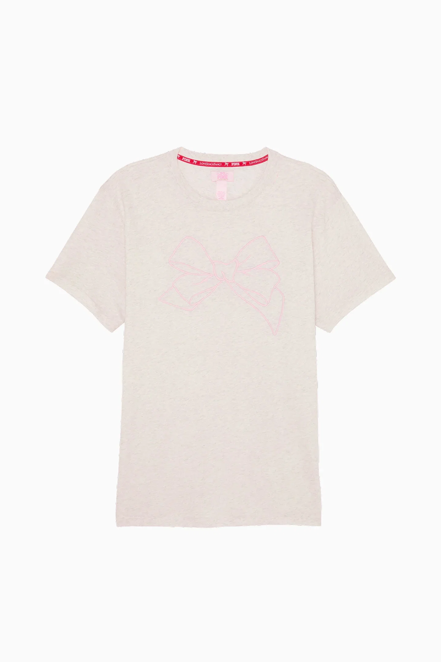 Image of PINK x LoveShackFancy Campus Cotton Tee