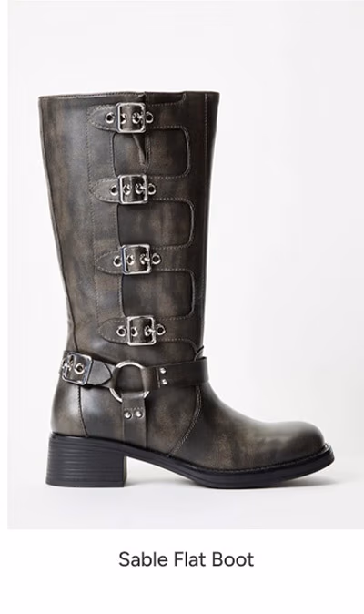 Sable Flat Boot