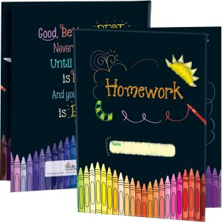 Image of Homework Tri-Fold 3-Pocket Folders