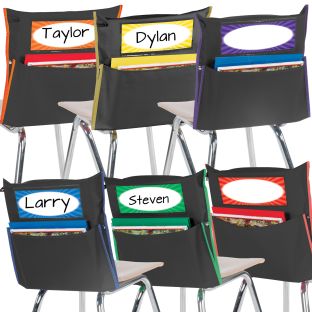 Image of Store More® Black Grouping Chair Pockets