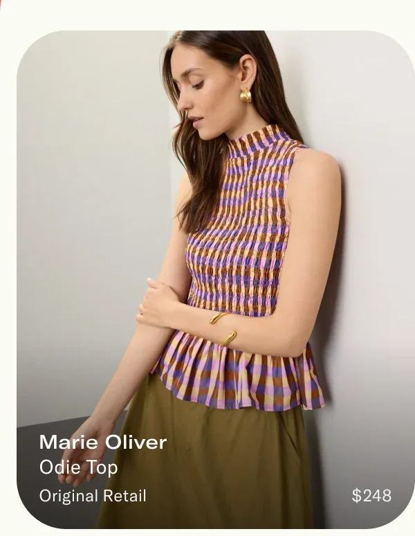 Marie Oliver Odie Top Original Retail $248
