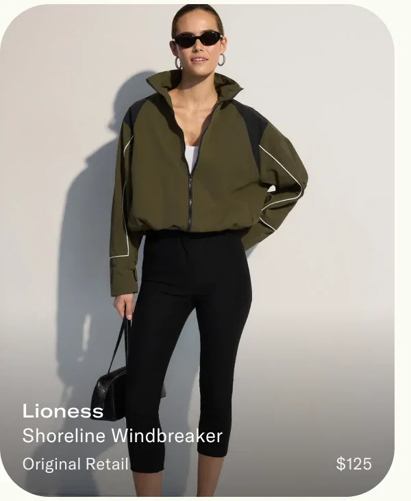 Lioness Shoreline Windbreaker Original Retail $125