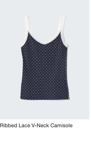 product4women0ribbed0lace0vneck0camisole