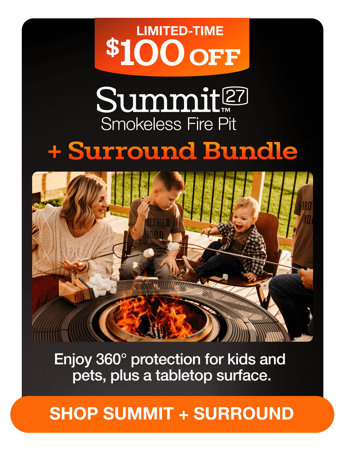 Summit 27 Fire Pit + Surround Bundle