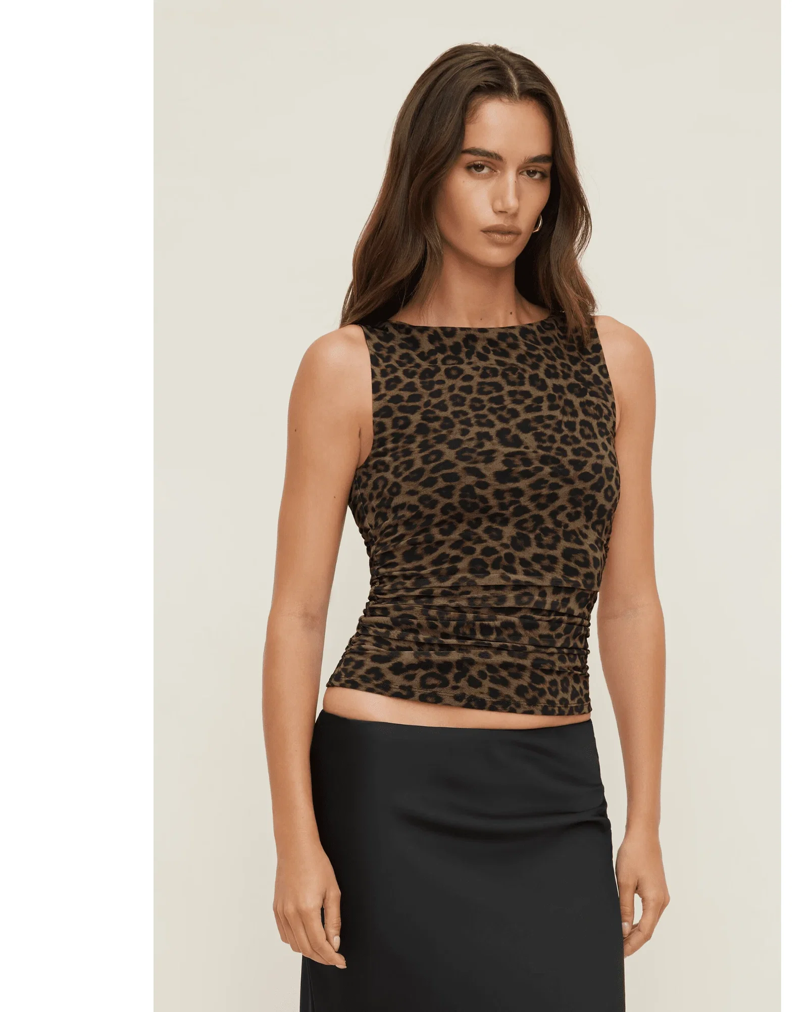 Nola Printed Mesh Tank Top