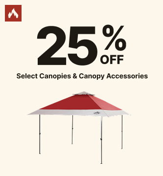 25% off Select Canopies & Canopy Accessories