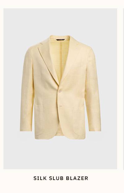 SILK SLUB BLAZER
